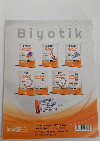 TYT Biyoloji Denemeleri 60x6 - Biyotik