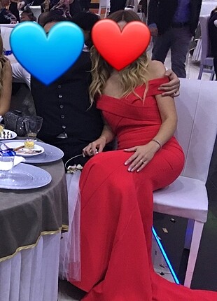 Korse özellikli m beden gece elbisesi 