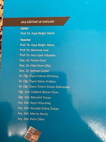  Aile eğitimi ve katılımı