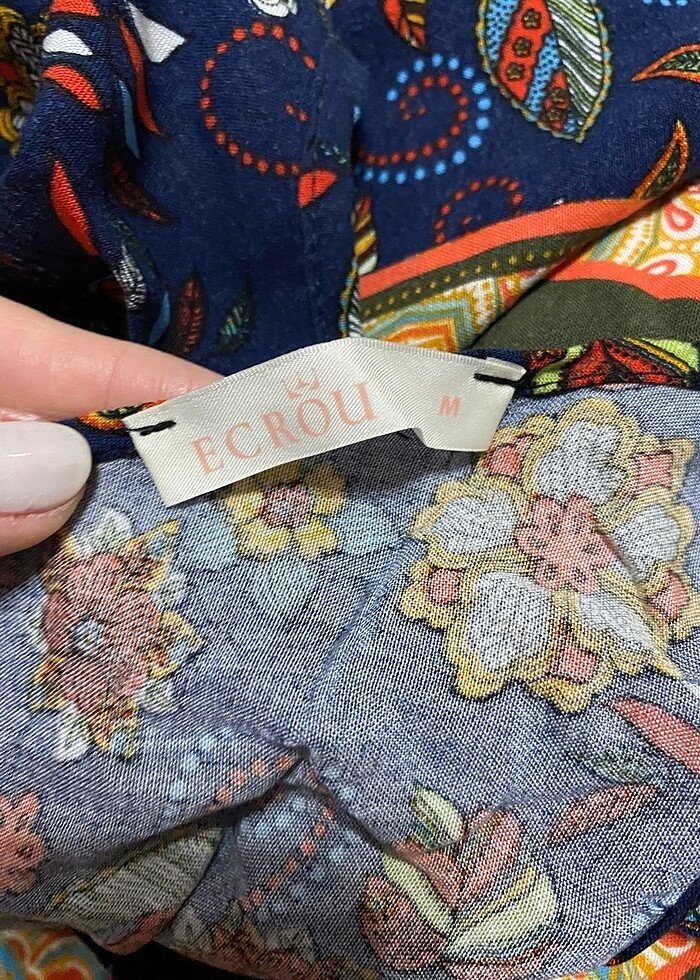 İp askılı desenli tulum - Görsel 2