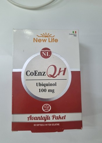 New Life CoEnz QH Ubiquinol 100 mg Avantajlı Paket