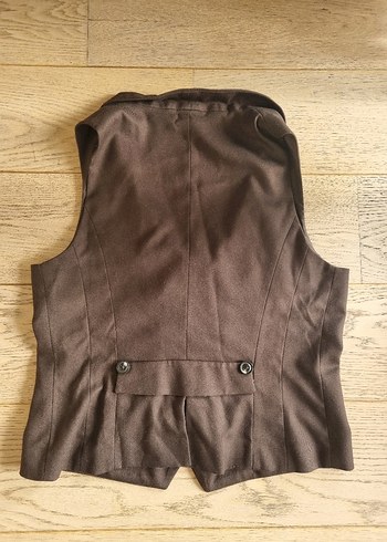 Kahverengi Klasik Yelek - Görsel 2