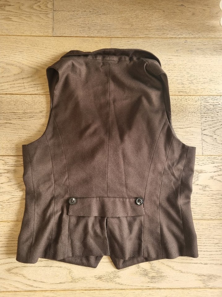 Kahverengi Klasik Yelek - Görsel 2