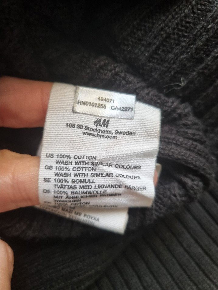 H&M Logg %100 Pamuklu Hırka - Görsel 4