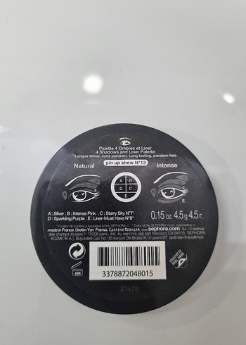 SEPHORA 5 Renkli Göz Farı Paleti - Görsel 2