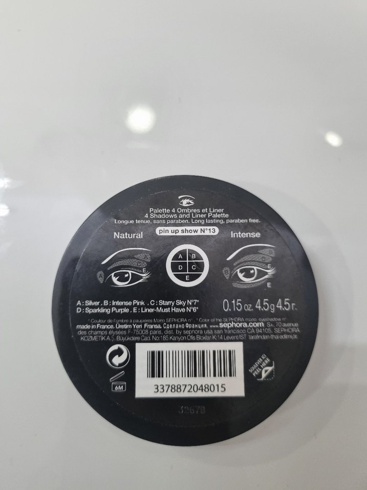 SEPHORA 5 Renkli Göz Farı Paleti - Görsel 2