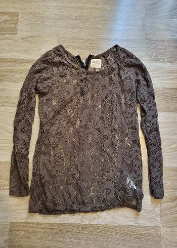 Zara Haki Renk Transparan Bluz - Görsel 6