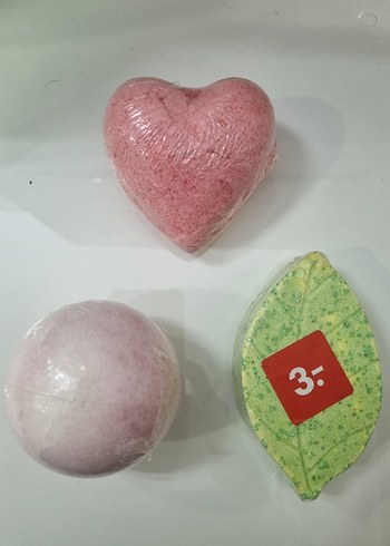 Kalp, Yuvarlak ve Yaprak Şekilli Sabun Seti