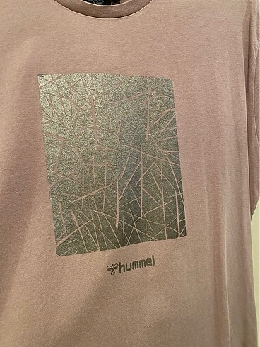 m Beden mor Renk #hummel#baskılı tshirt