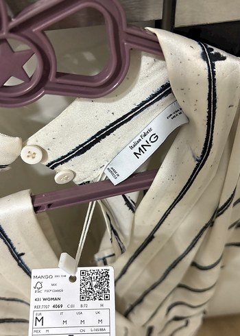 m Beden Zebra Desenli Uzun Kadın Tulum