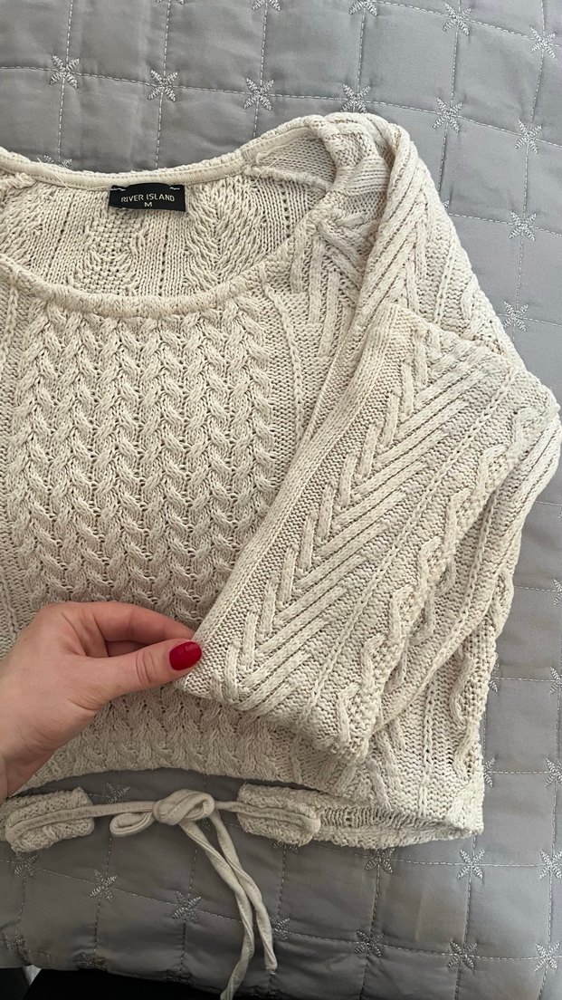 Bej Triko Kadın Kazak - Görsel 3