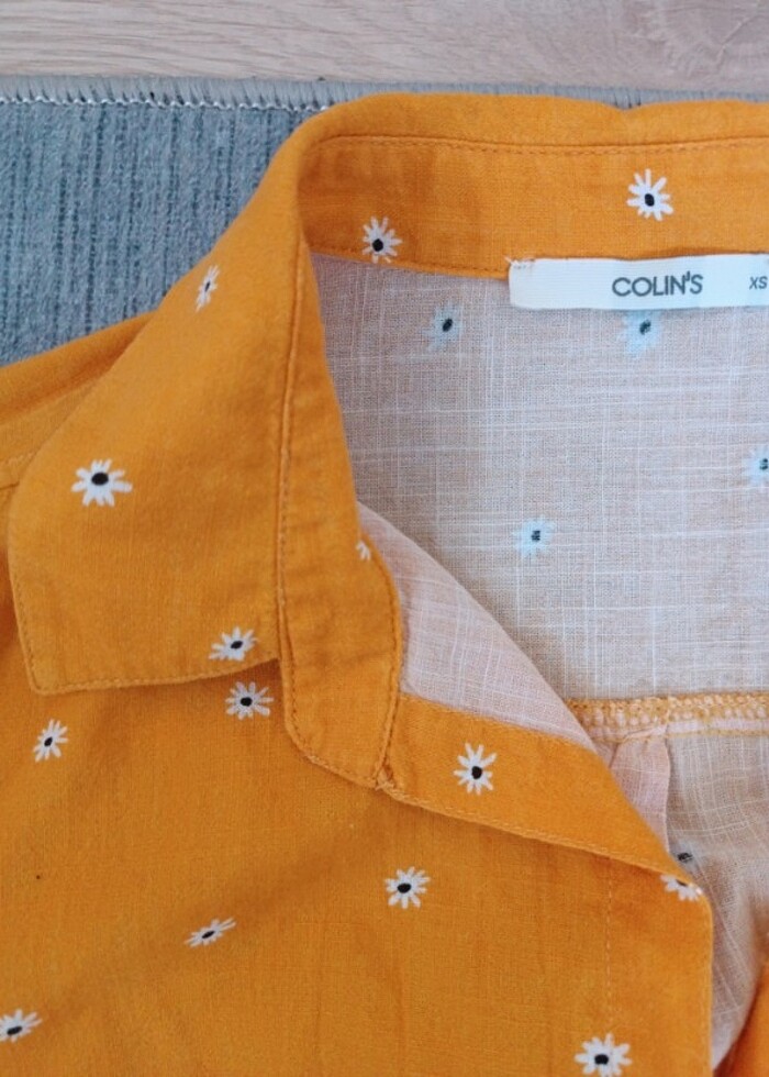 Papatya desenli gömlek - Görsel 2