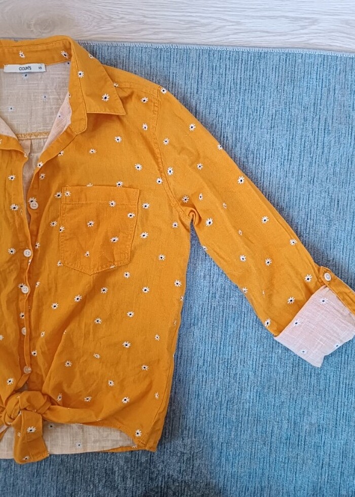 Papatya desenli gömlek - Görsel 3