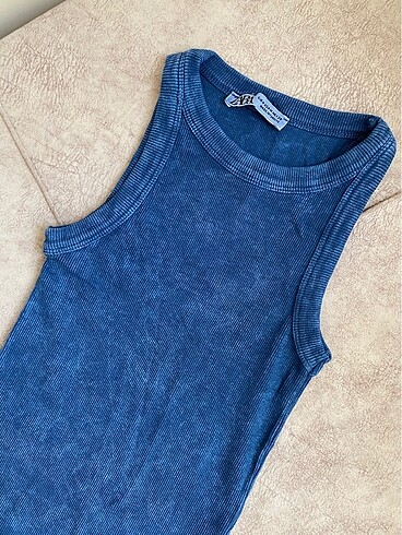 m Beden siyah Renk Zara halter yaka crop bluz