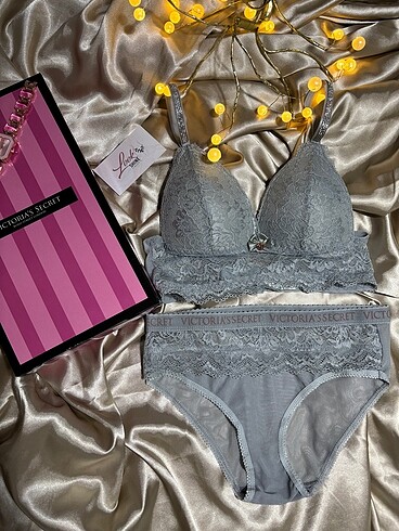 l Beden Victoria secret Taşlı büstiyer takım