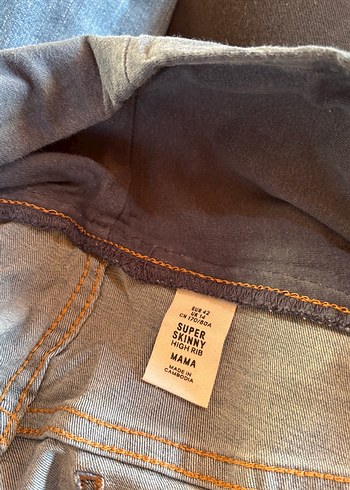 Bel Destekli Hamile Kot Pantolon - Görsel 3