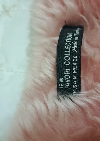 Pembe Midi Kadın Suni Kürk Ceket - Görsel 3