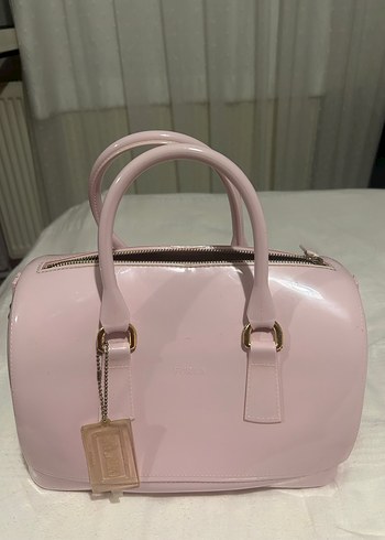 Furla Pembe Parlak Kadın El Çantası