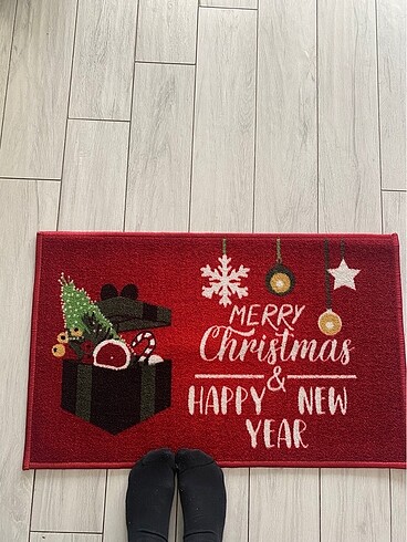 H&M Yeniyıl noel yılbaşı paspas veya kapı önü