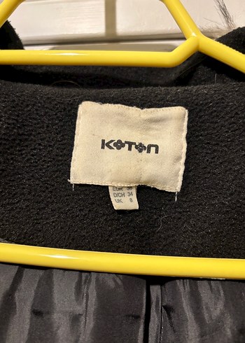 Kürk Detaylı Siyah Midi Kadın Mont - Görsel 2