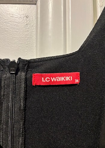 Siyah Drapeli Midi V Yaka Kadın Elbise - Görsel 3