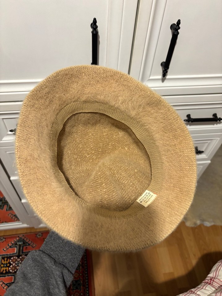 Kürk Detaylı Bej Kadın Yün Şapka - Görsel 2