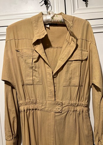 Bej Kemerli Kadın Uzun Tulum - Görsel 3