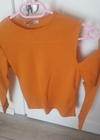 Bej Kadın İnce Fitilli Yün Kazak - Görsel 2