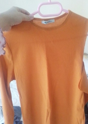 Bej Kadın İnce Fitilli Yün Kazak - Görsel 3