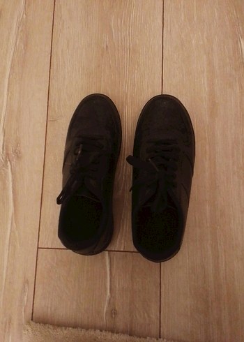 Kadın Siyah Bağcıklı Stiletto Topuklu Spor Ayakkabı - Görsel 2