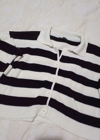 Düğmeli Yaka Detaylı Kadın Triko Kazak - Görsel 3