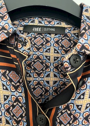 ATT Marka Bohem Desenli Kadın Uzun Kollu Gömlek - Görsel 2