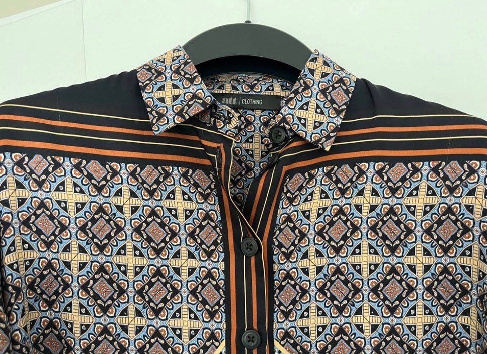 ATT Marka Bohem Desenli Kadın Uzun Kollu Gömlek - Görsel 4