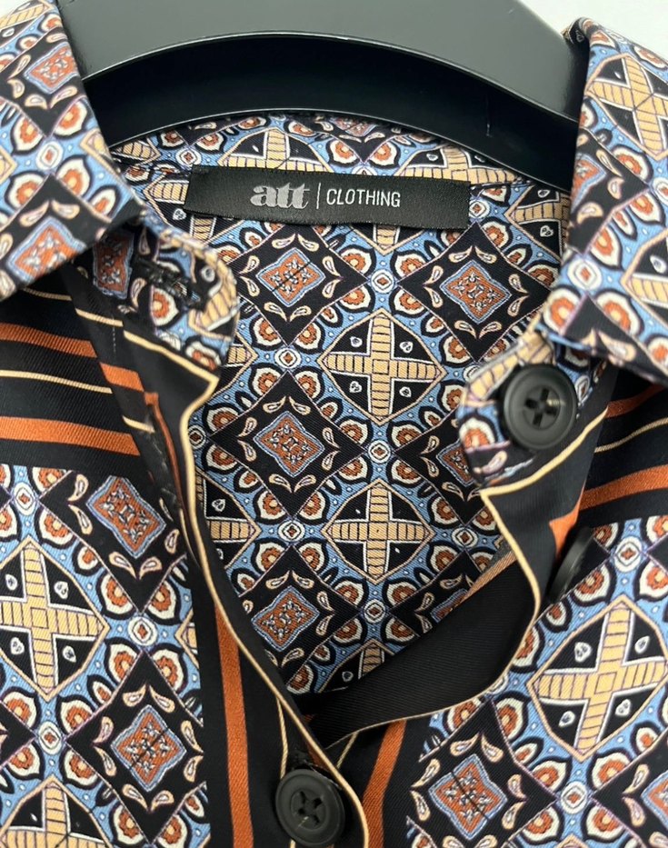 ATT Marka Bohem Desenli Kadın Uzun Kollu Gömlek - Görsel 2