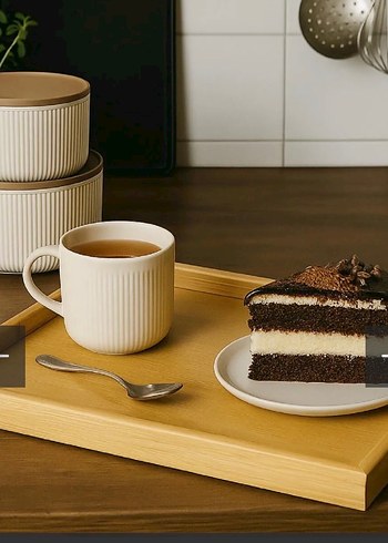 Mutfakçım 2'li Bambu Ahşap Tepsi - Görsel 3