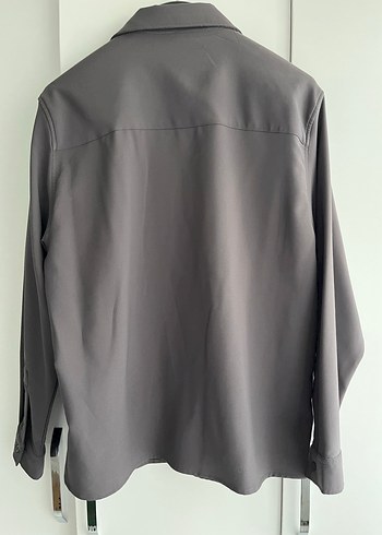 Koton Erkek Gri Düğmeli Erkek Ofis Gömleği - Görsel 3