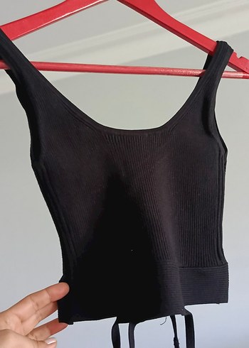 Dilvin Siyah Halter Yaka İnce Askılı Atlet