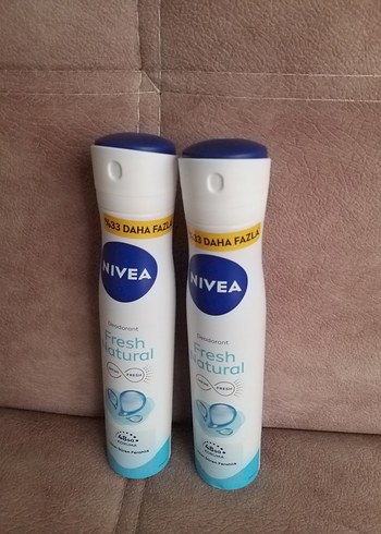 NİVEA Fresh Natural Kadın Deodorant 2'li Avantajlı Boy SIFIR - Görsel 2