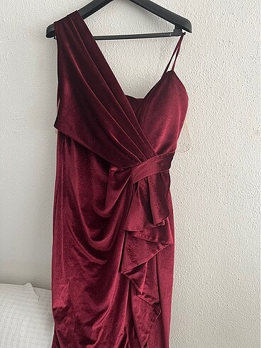 Bordo elbise