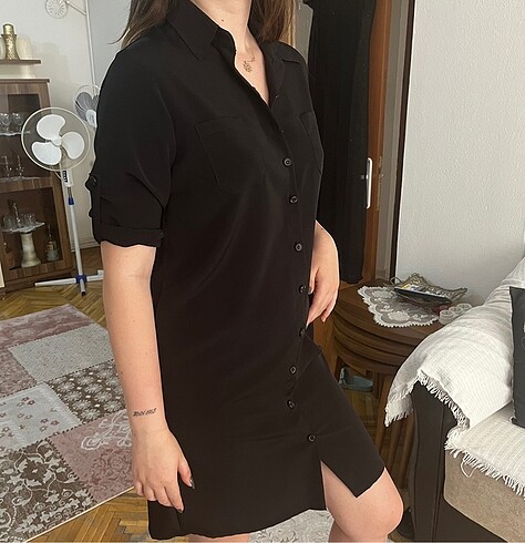 42 Beden siyah Renk Siyah elbise