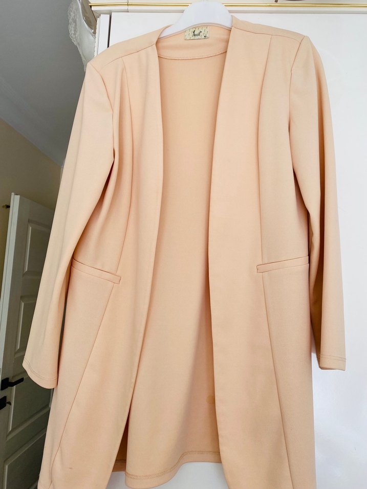 Uzun Kollu Kadın Blazer Ceket - Görsel 3