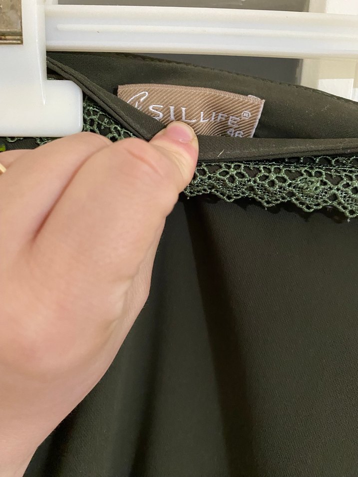 Klasik Dökümlü Uzun Yeşil Etek - Görsel 2