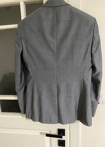 Gri Erkek Ofis Takım Elbise Ceket hatemoglu marka - Görsel 6
