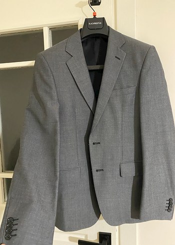 Gri Erkek Ofis Takım Elbise Ceket hatemoglu marka - Görsel 3