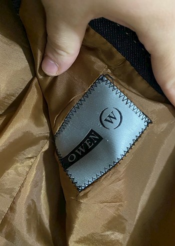 Düğmeli Lacivert Denim Erkek Ceket - Görsel 3