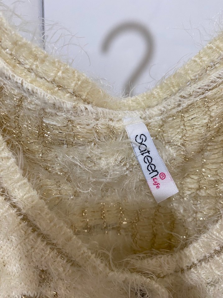 Nakışlı Bej Bohem Kadın Hırka - Görsel 4