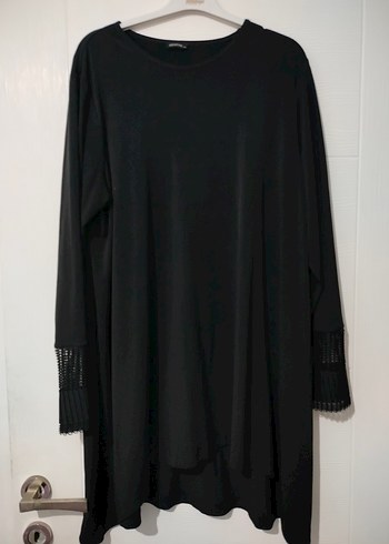 Siyah Uzun Kollu Salaş Gotik Tunik