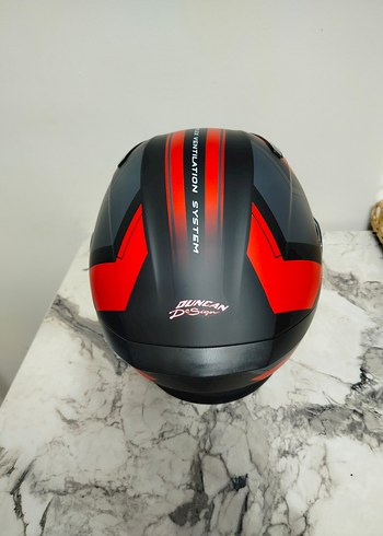 Kırmızı sıfır ürün M beden Motosiklet Kaskı - Görsel 12