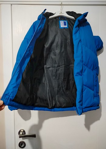 Erkek Çocuk Mavi Kapüşonlu Mont - Görsel 4