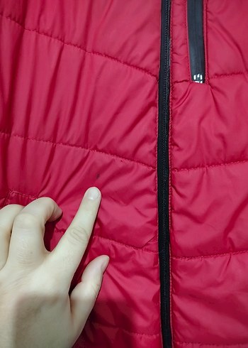 Koyu Kırmızı Fermuarlı Erkek Çocuk Mont - Görsel 5